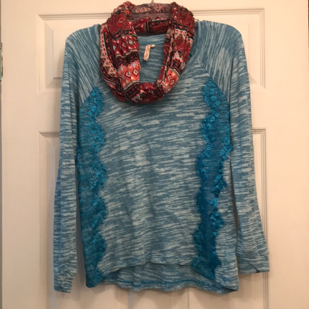 Red camel long sleeve dress shirt